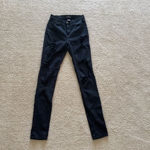 Black Ripped Skinny Jeans